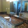 Crema Bordeaux Master Bath Vantity Tops with 4" Splash 